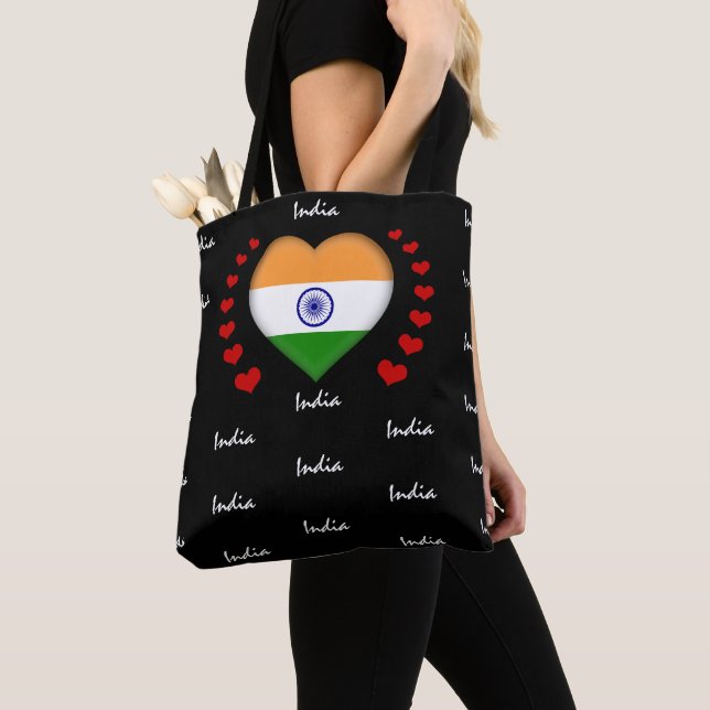 India Flag & Heart, Indian Flag Mode /sport (Von Nahem)