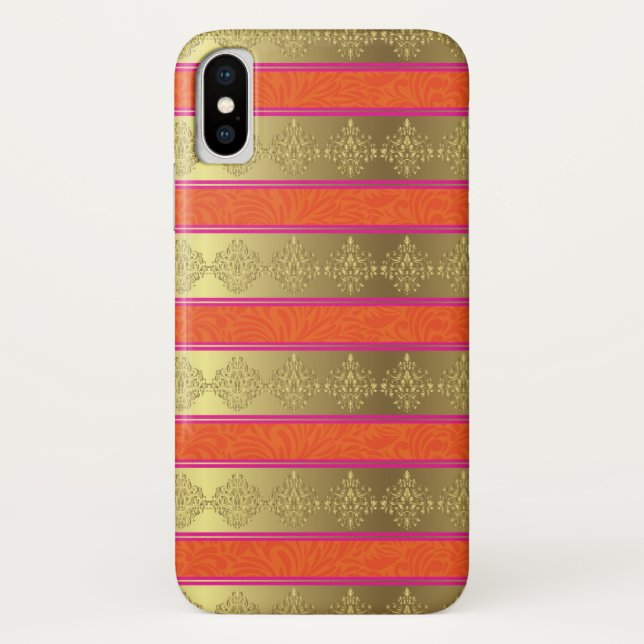 India Hindu Color Pattern iPhone Case (Rückseite)
