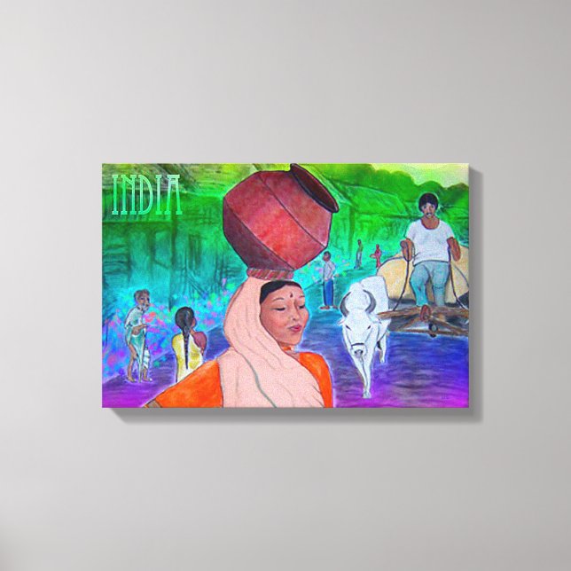 India Leinwanddruck (Vorderseite)
