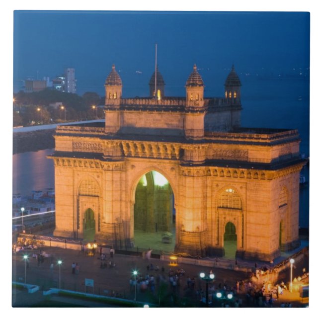 INDIA, Mumbai (Bombay): Gateway of India / Fliese (Vorderseite)