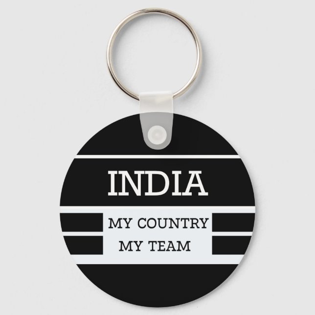 India My Country My Team Concept Schlüsselanhänger (Vorderseite)