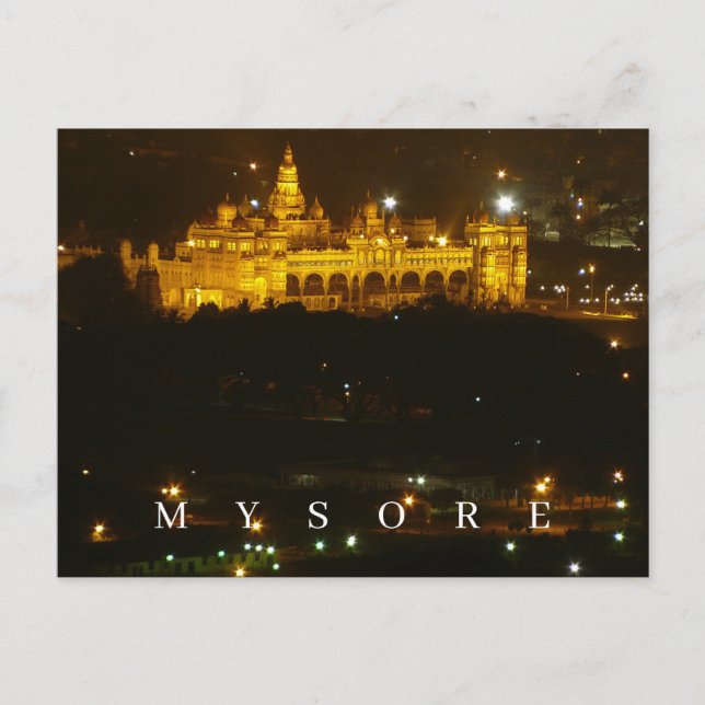 India Mysore Palace Postkarte (Vorderseite)