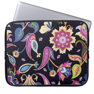 India Paisley Seamless Blumen Ornament Laptopschutzhülle