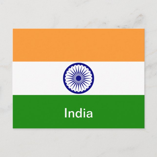India Postkarte (Vorderseite)