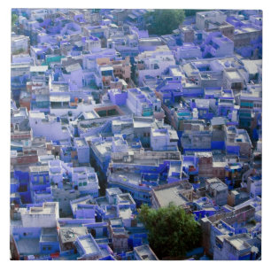 INDIA, Rajasthan, Jodhpur: Blue City of Jodhpur Fliese