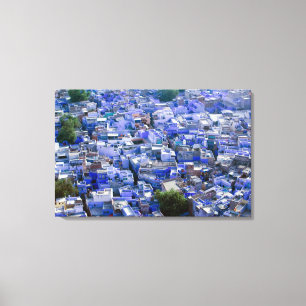 INDIA, Rajasthan, Jodhpur: Blue City of Jodhpur Leinwanddruck