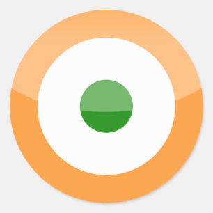 India Runder Aufkleber