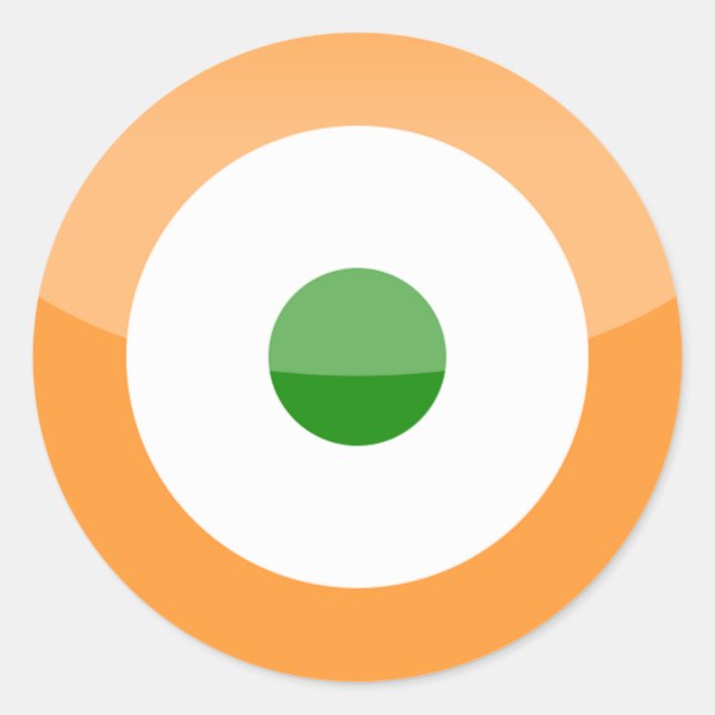 India Runder Aufkleber (Vorderseite)