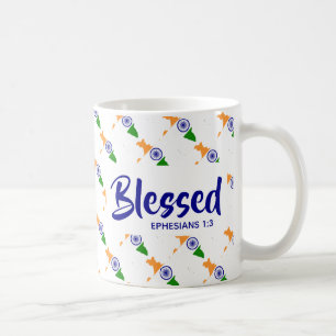 INDIA Selig Ephesians Scripting Christlich Kaffeetasse