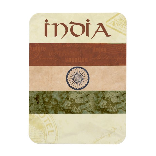 India Souvenir Magnet (Vertikal)