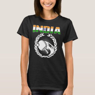 India Table Tennis Indian Ping Pong Supporter Spo T-Shirt