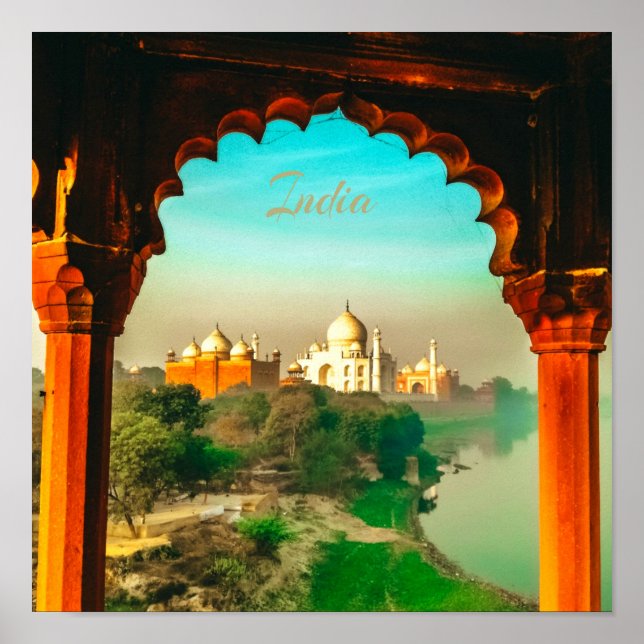 India Taj Mahal Poster (Vorne)
