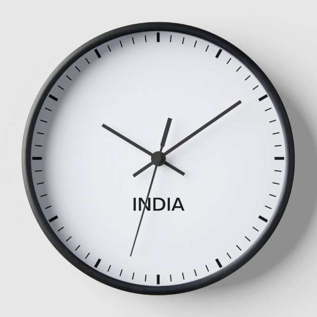India Time Zone Newsroom-Uhr Uhr (Vorderseite)