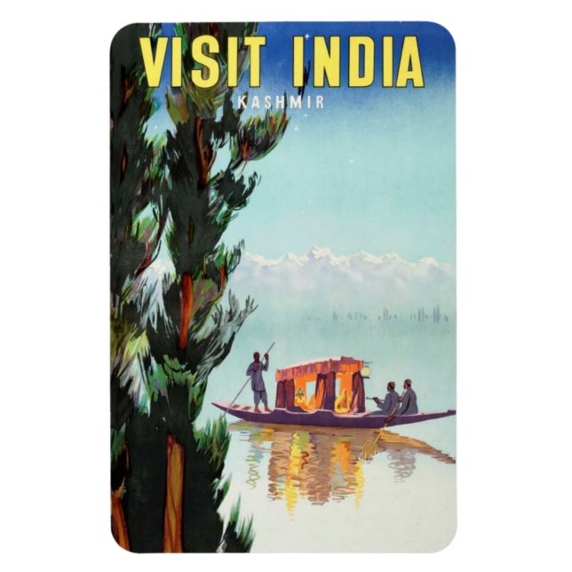 India Travel Poster Magnet (Vertikal)