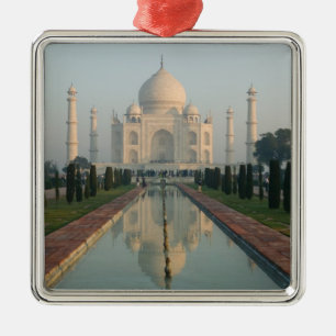 INDIA, Uttar Pradesh, Agra: Taj Mahal, Morgen Ornament Aus Metall