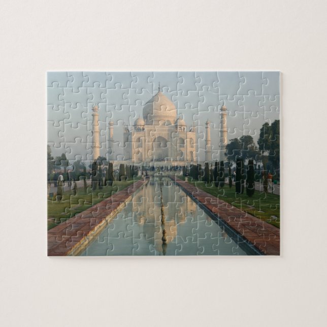 INDIA, Uttar Pradesh, Agra: Taj Mahal, Morgen Puzzle (Horizontal)