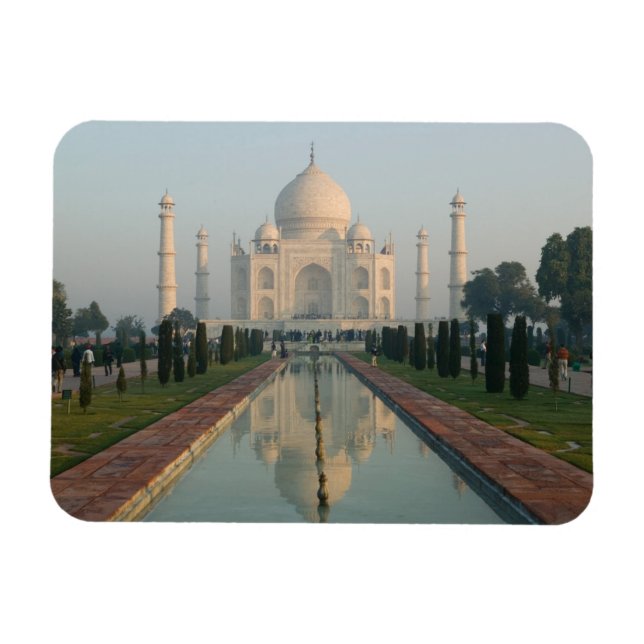 INDIA, Uttar Pradesh, Agra: Taj Mahal, Morgens Magnet (Horizontal)