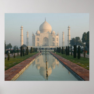 INDIA, Uttar Pradesh, Agra: Taj Mahal, Morning Poster