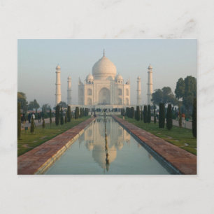 INDIA, Uttar Pradesh, Agra: Taj Mahal, Morning Postkarte