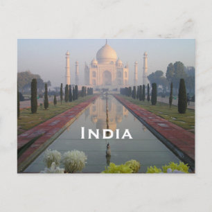 India Vintage Travel Tourismus Add Postkarte