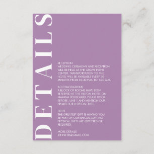 Indian African Violet Enclosure Card Begleitkarte