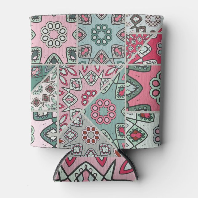 Indian Arabic Patchwork Quilt Vintag Dosenkühler (Vorderseite)