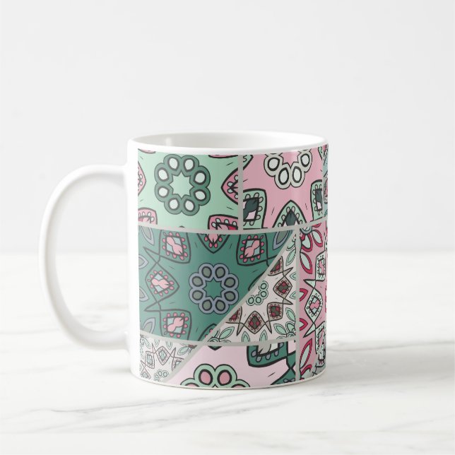 Indian Arabic Patchwork Quilt Vintag Kaffeetasse (Links)