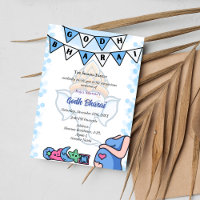 Indian Baby Shower Godh Bharai Hindu Blue