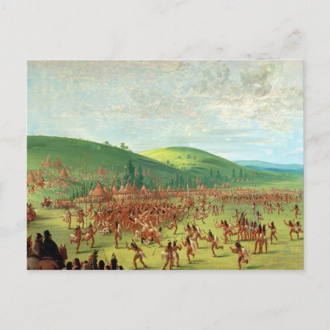 Indian Ball Game Postkarte (Vorderseite)