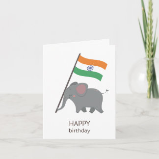 Indian Birthday Card Karte