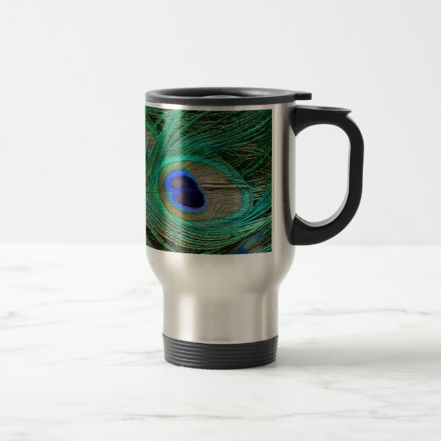 Indian Blue Peacock Fether Tasse (Rechts)