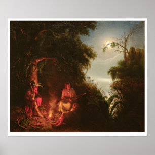 Indian Campfire (2166A) Poster