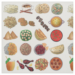 Indian Cooking Foods Geschirr Cuisine of India Stoff