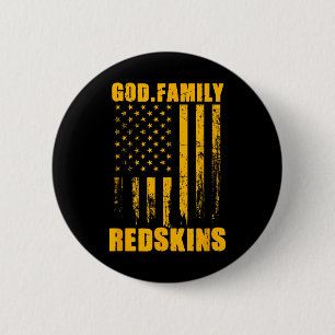 Indian Creek Redskins Gott. Familie. Vintage USA F Button