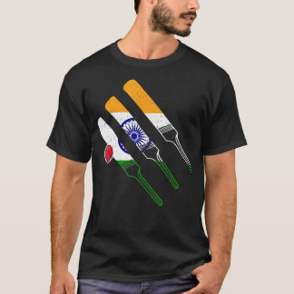 Indian Cricket Indian Flag für Cricket Player Cr T-Shirt