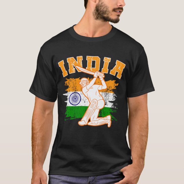 Indian Cricket Player T-Shirt (Vorderseite)