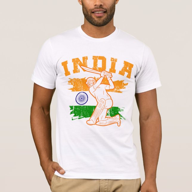 Indian Cricket Player T-Shirt (Vorderseite)