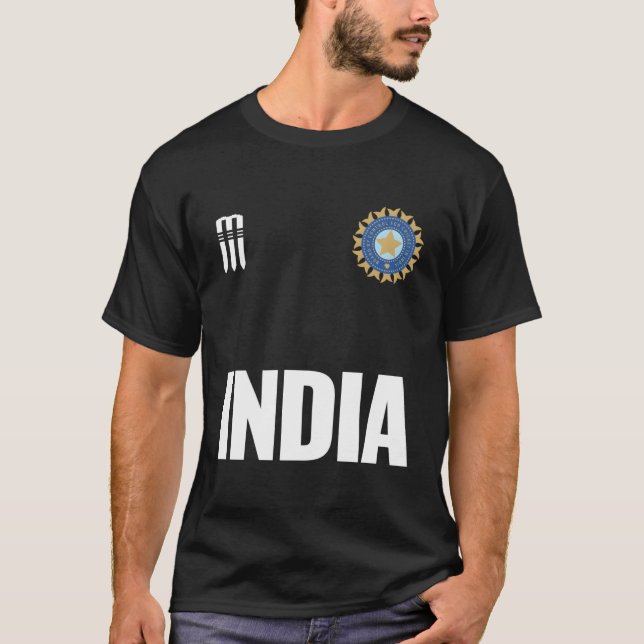 Indian Cricket Supporter Jersey India Cricket Fan T-Shirt (Vorderseite)