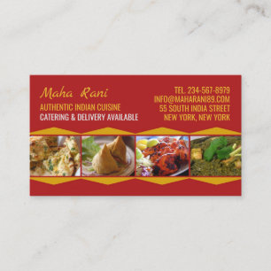 Indian Cuisine Business Card Visitenkarte