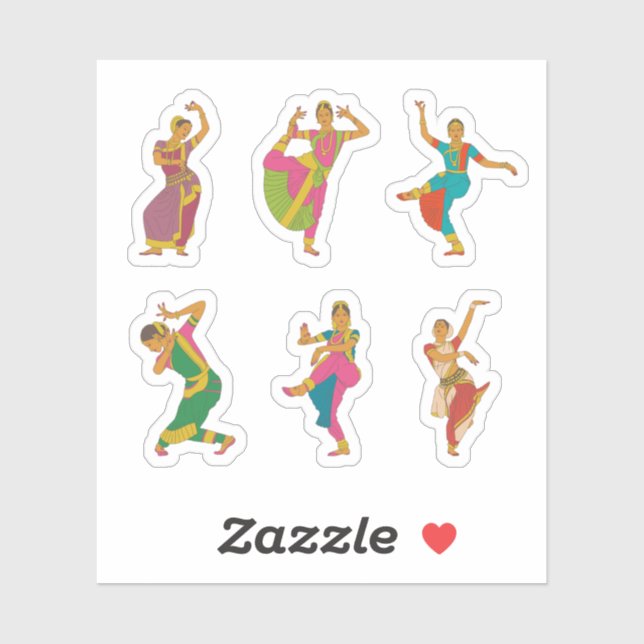 Indian Dancing Stickers Aufkleber (Blatt)