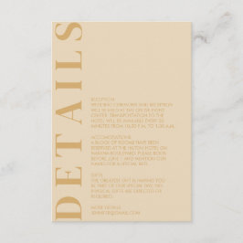 Indian Dutch White Enclosure Card Begleitkarte