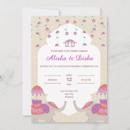Indian Elegance Hochzeit Einladung