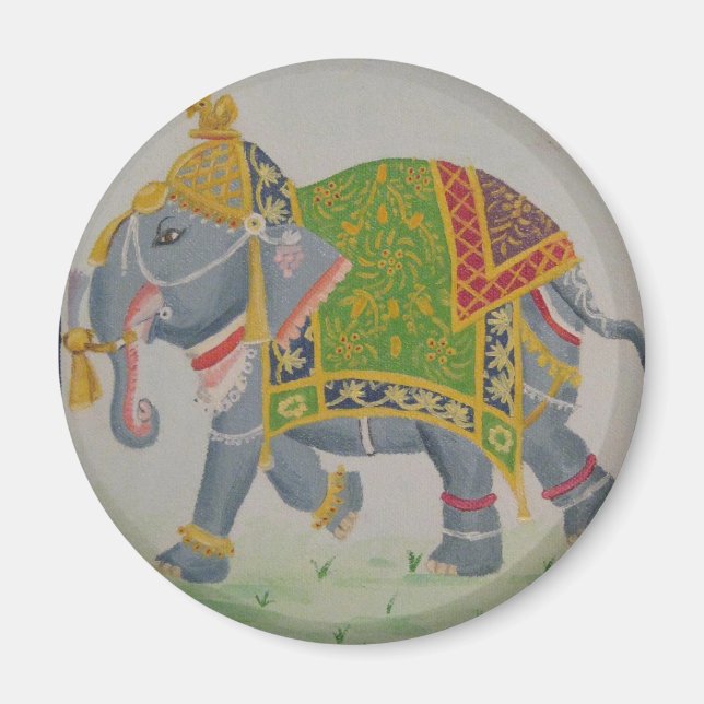 Indian Elephant Magnet (Vorne)