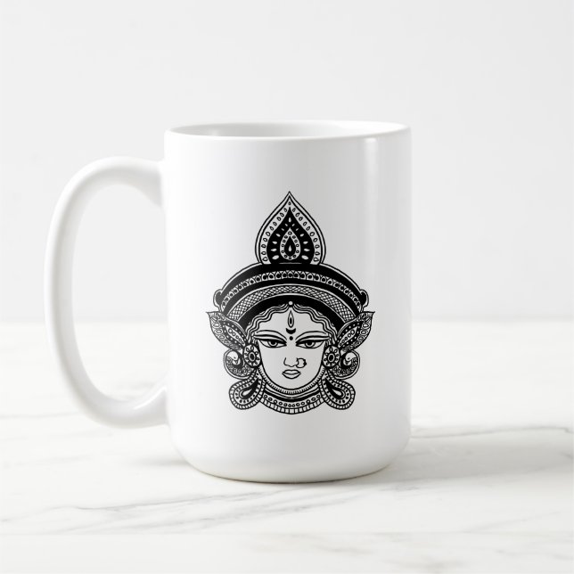 Indian Festival Durga Maa Hindu Gott Kaffeetasse (Links)