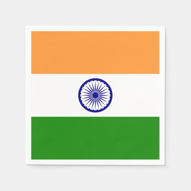 Indian flag serviette (Vorderseite)