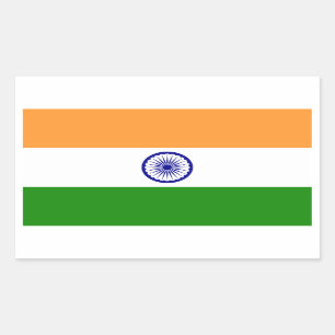 Indian* Flaggenaufkleber Rechteckiger Aufkleber