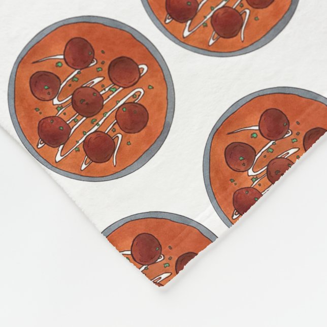 Indian Food Cuisine Malai Kofta Vegetarian Disc Fleecedecke (Ecke)