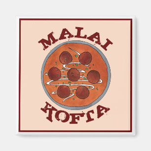 Indian Food Cuisine Malai Kofta Vegetarian Disc Magnet