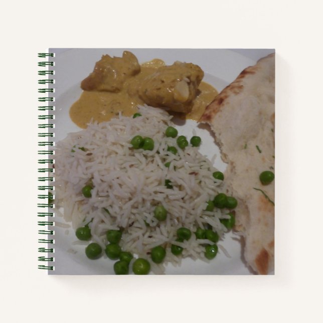 Indian Food Notebook Notizbuch (Vorderseite)