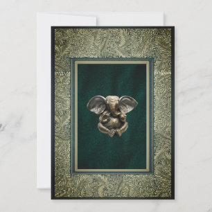 Indian Ganesha traditionelle Hochzeitskarte Einladung